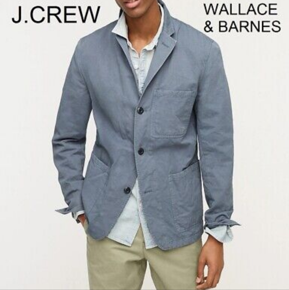 J. Crew Wallace & Barnes Men's Blue Lightweight Jacket